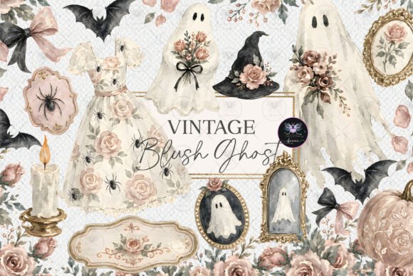 Download Vintage Ghost Halloween Clipart - Ghost Collection