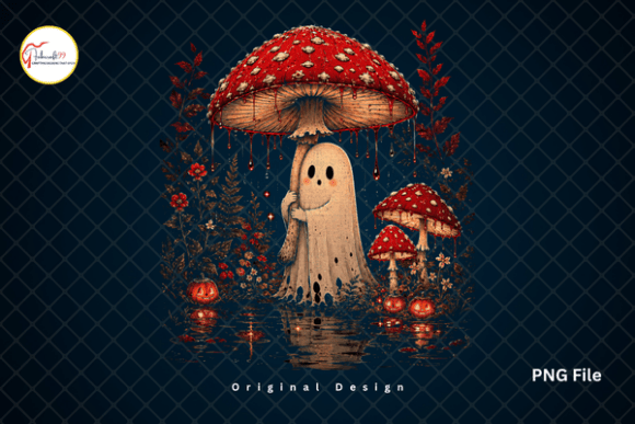 Download Cottagecore Mushroom Spooky Ghost PNG - Ghost Collection
