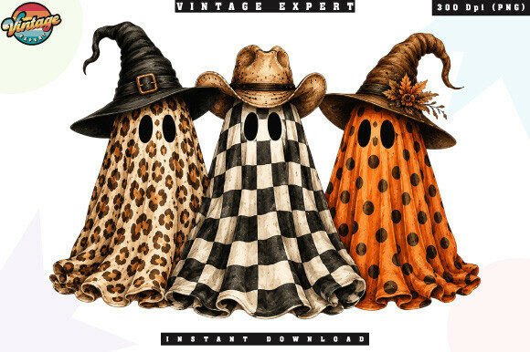 Download Spooky Ghost Friends Halloween PNG - Ghost Collection