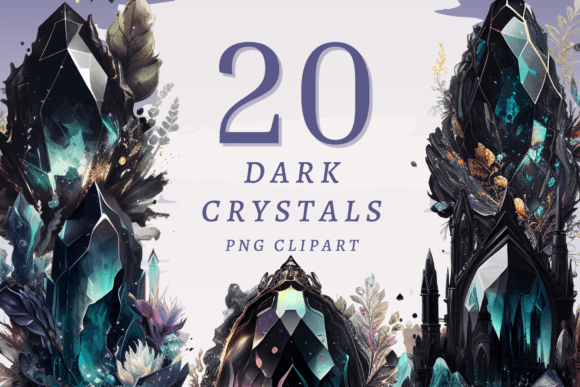 Download Dark Crystals PNG Bundle - Crystals Collection